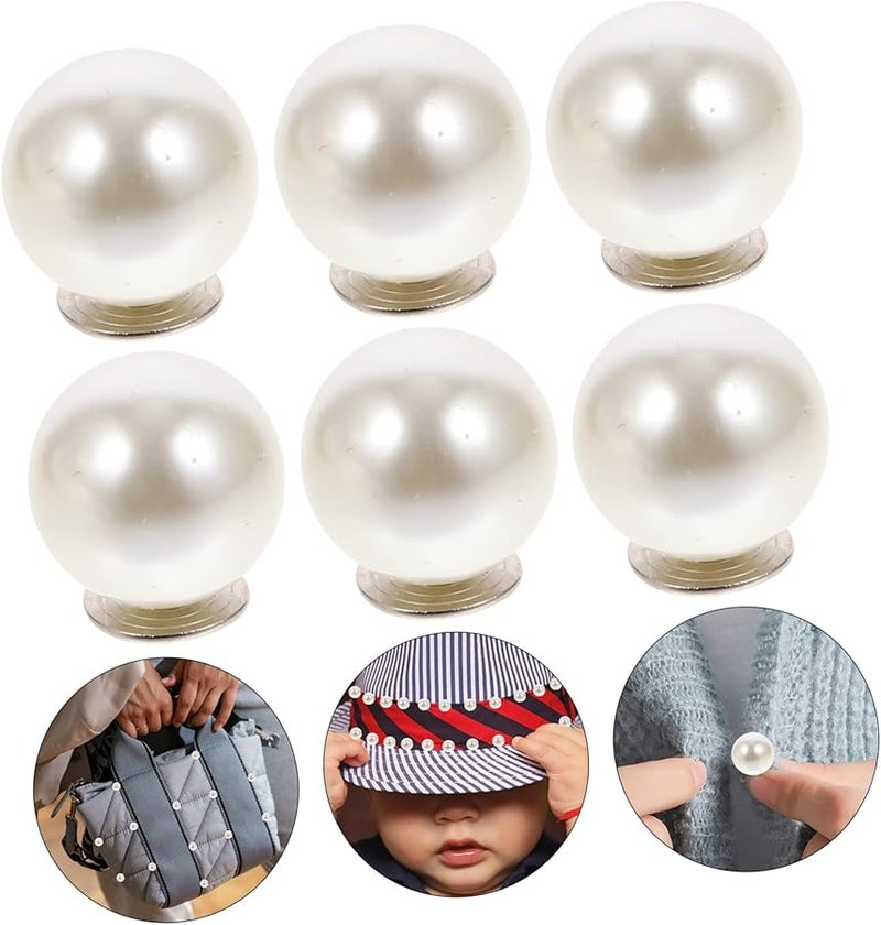 Jojofuny 100pcs No Sew Pearl Buttons for Clothing DIY Shirt Hat Decoration Instant Replacement Cuff Buttons - Image 4